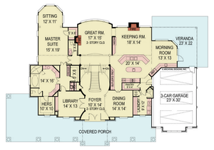 A090-A Broadstone Lodge, Archival Design, First Floor Plan