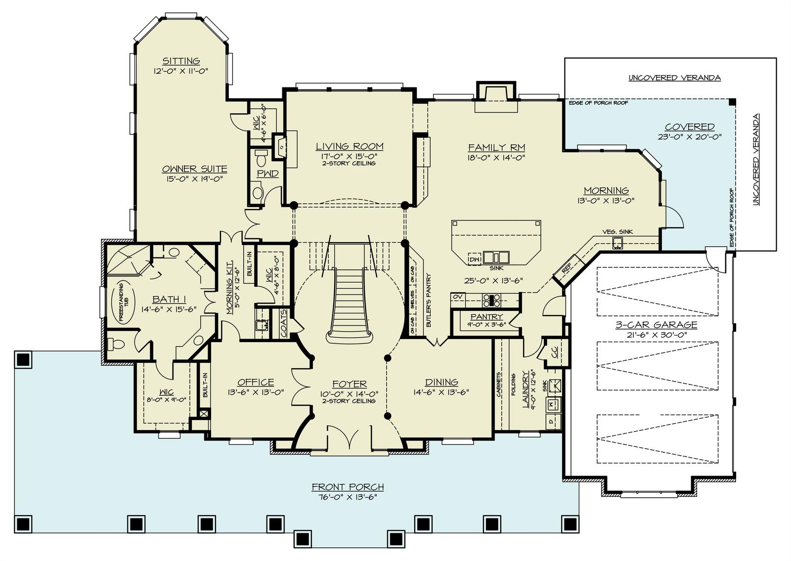 Brookwood House Plan - Archival Designs House Plans