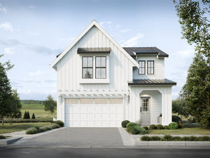 S7489-A Modern Farmhouse House, 3 Bed, 2.5 Bath | Brunswick House Plan Exterior-2