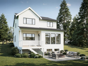 S7489-A Modern Farmhouse House, 3 Bed, 2.5 Bath | Brunswick House Plan Exterior-5