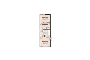 AM8281-A Bungalow House Second Floor Plan, 3 Bedrooms, 2.5 Bathrooms | Markham House Plan 