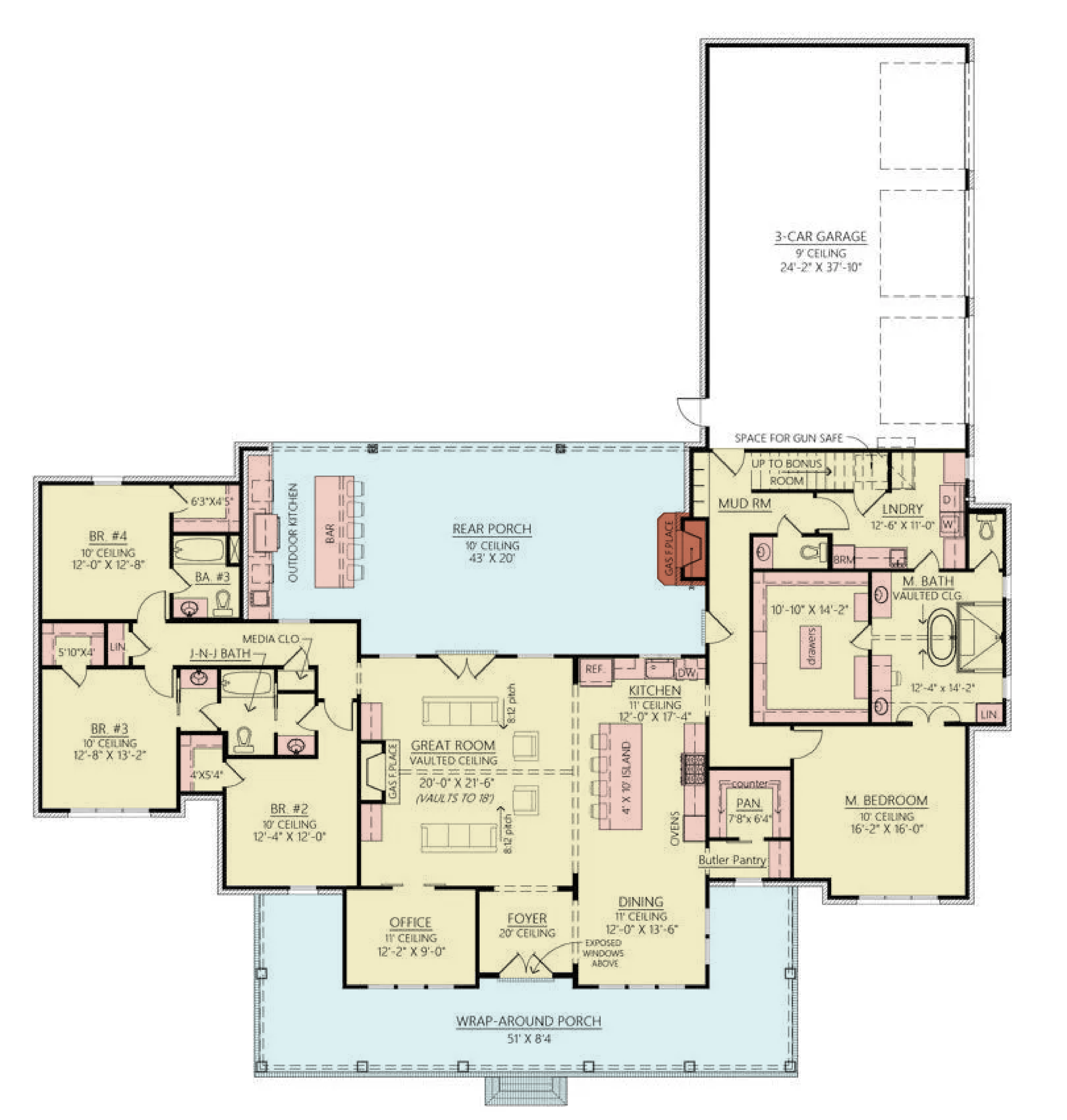 Rock Creek House Plan - Archival Designs House Plans