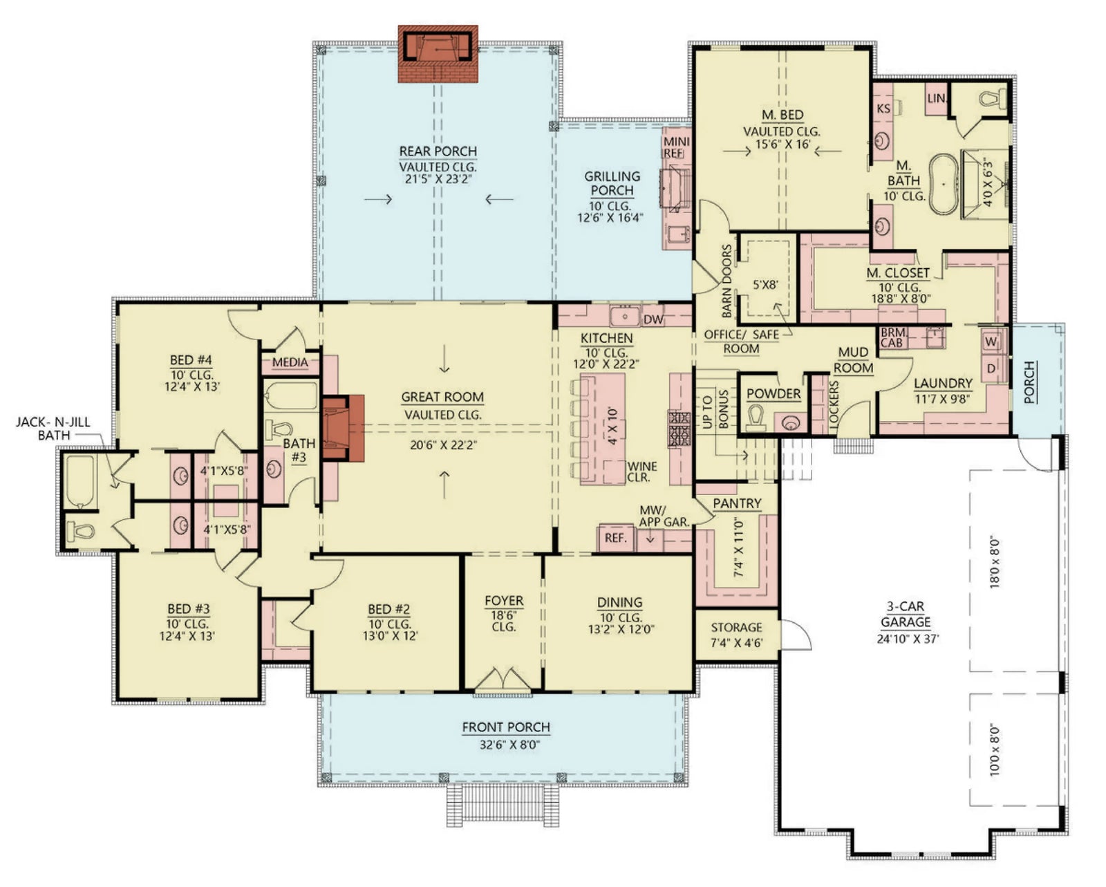 Oxford II House Plan - Archival Designs House Plans
