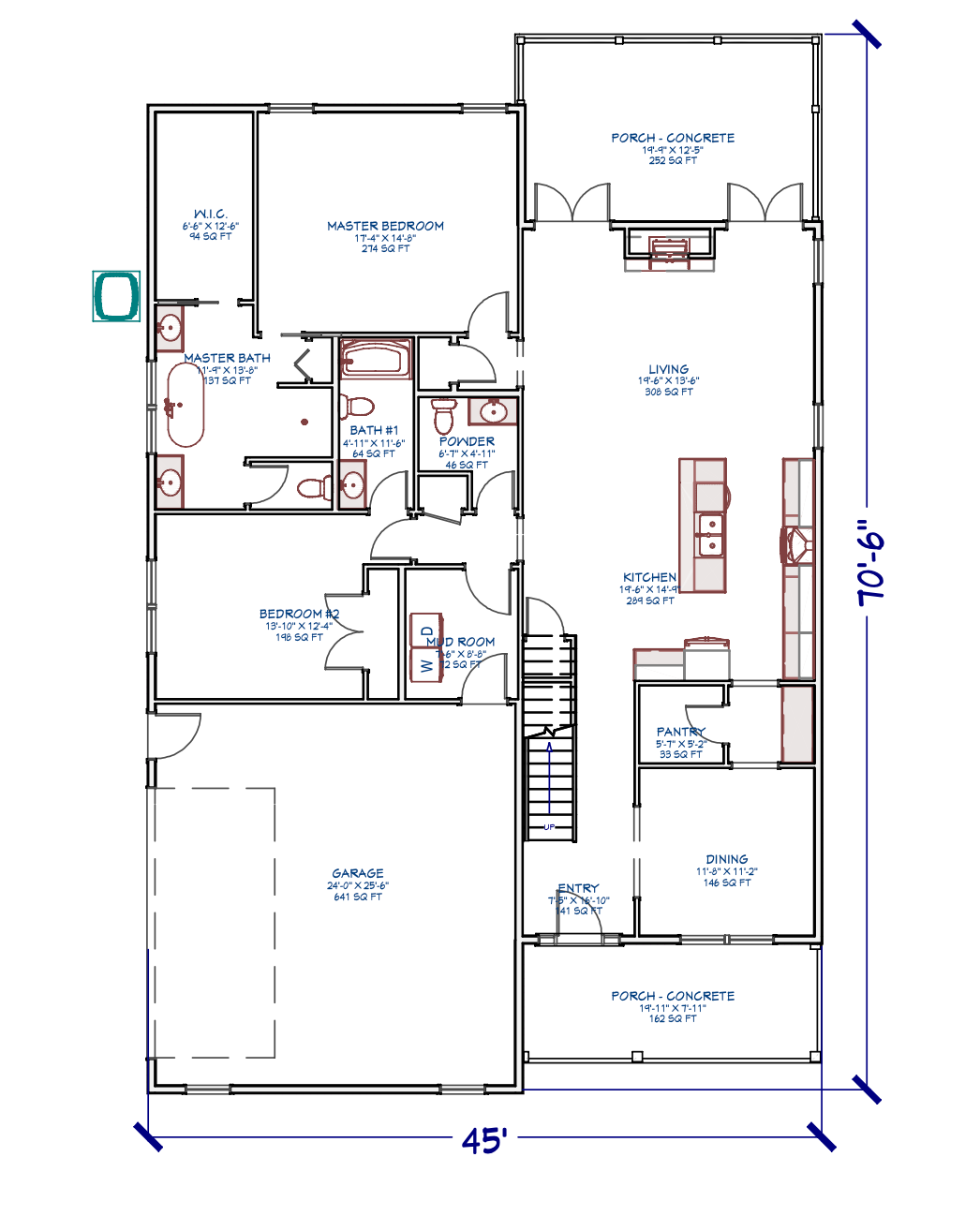 AQ8048-A Modern Farmhouse, 4 Bedrooms, 4.5 Bathrooms | Canaday House Exterior