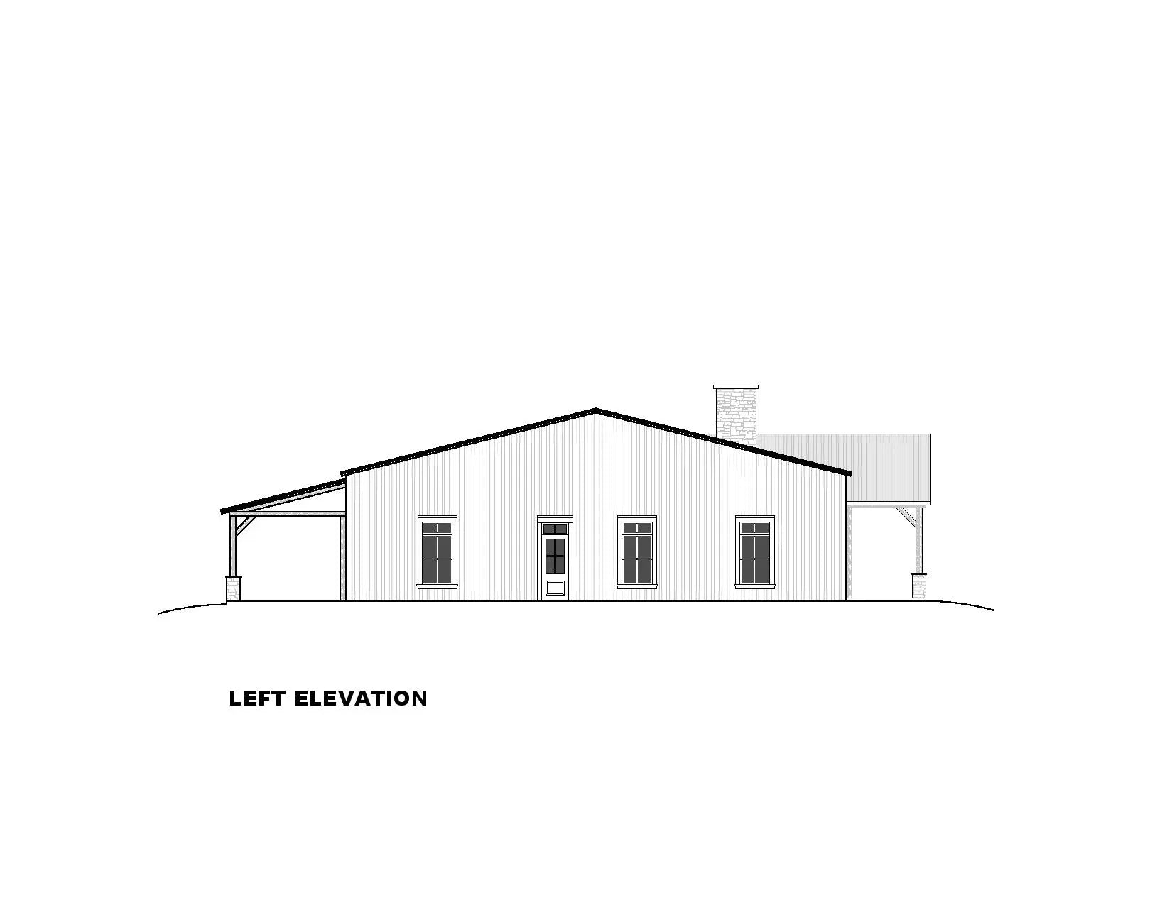 Spacious 5-Bedroom Ranch Plan with Workshop and Split Layout