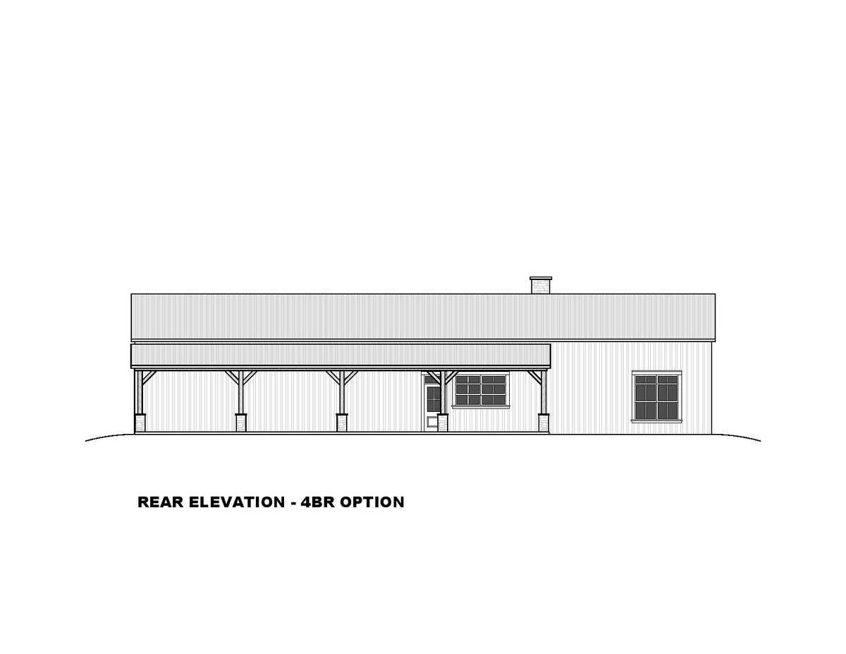 Spacious 4-Bedroom Ranch Plan with In-Law Suite and Workshop