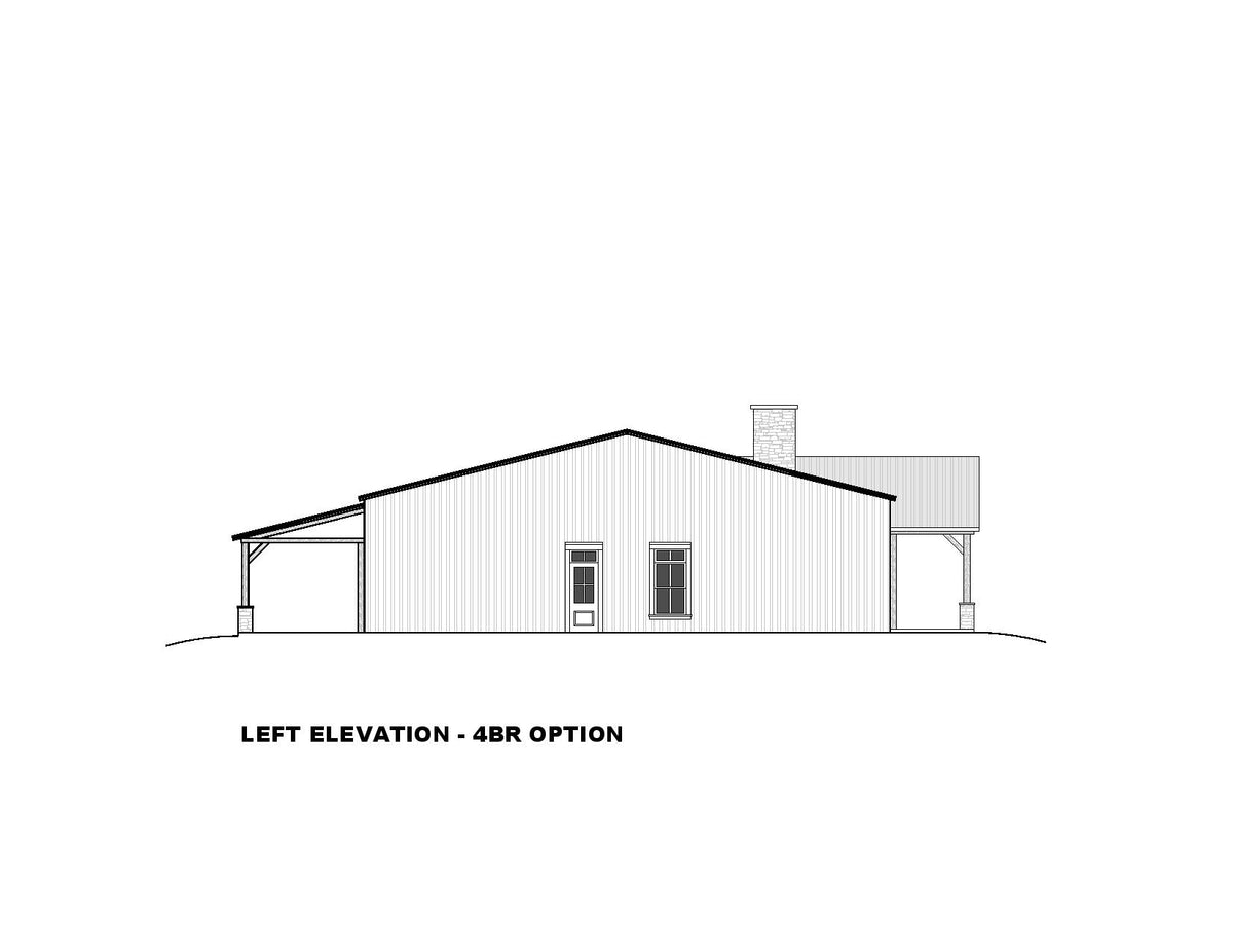 Spacious 4-Bedroom Ranch Plan with In-Law Suite and Workshop