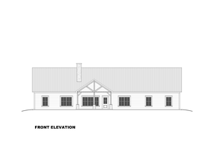 AN7565-A Barndominium House Front Elevation, 4 Bedrooms, 3.5 Bathrooms | Cassidy-6A House Plan 