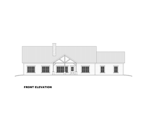 AN7744-A Modern Farmhouse Front Elevation, 4 Bedrooms, 3.5 Bathrooms | Cassidy-6B 