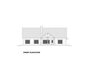 AN7854-A Modern Farmhouse Front Elevation, 4 Bedrooms, 3.5 Bathrooms | Cassidy-6C