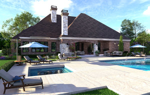 F8043-A Hill Country House, 4 Bedrooms, 4.5 Bathrooms | Chantilly Exterior-4