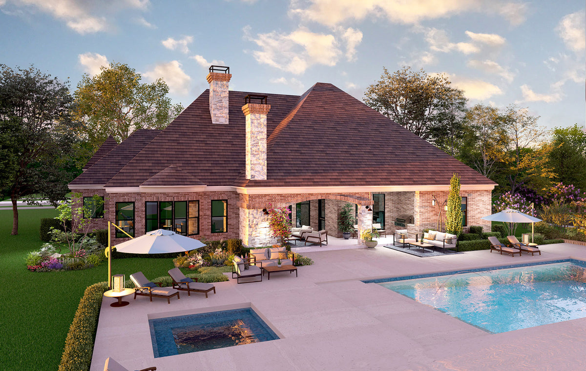 F8043-A Hill Country House, 4 Bedrooms, 4.5 Bathrooms | Chantilly Exterior-5