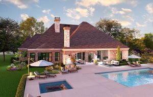 F8043-A Hill Country House, 4 Bedrooms, 4.5 Bathrooms | Chantilly Exterior-5