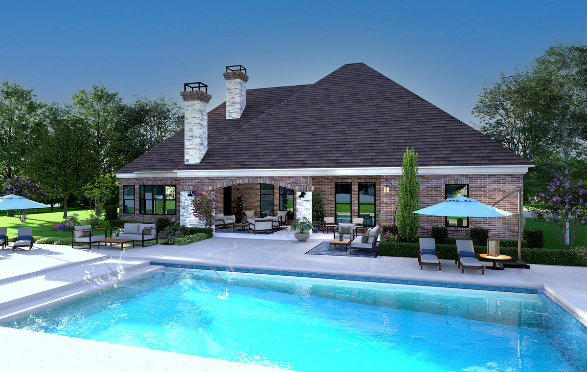 F8043-A Hill Country House, 4 Bedrooms, 4.5 Bathrooms | Chantilly Exterior-6