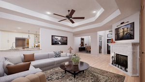 F8435-A Traditional House, 4 Bedrooms, 3 Bathrooms, 2 Half Baths | Cimarec House Plan 