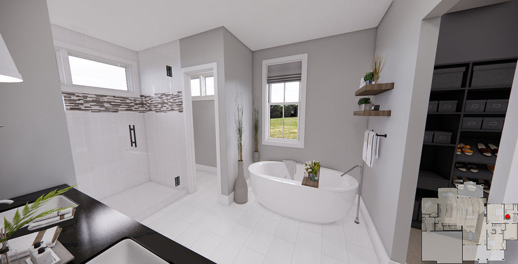 River View House Plan - Bathroom