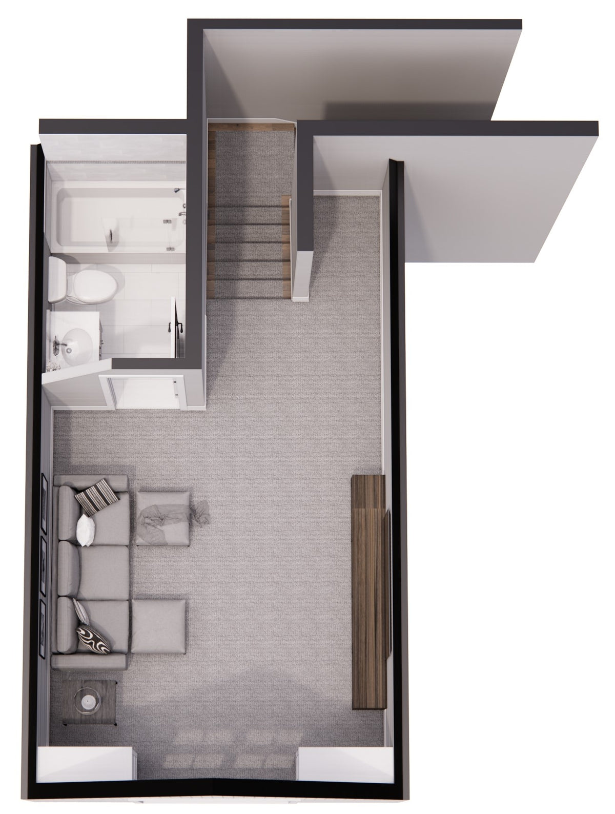 Winfield House Plan - Top View -3D