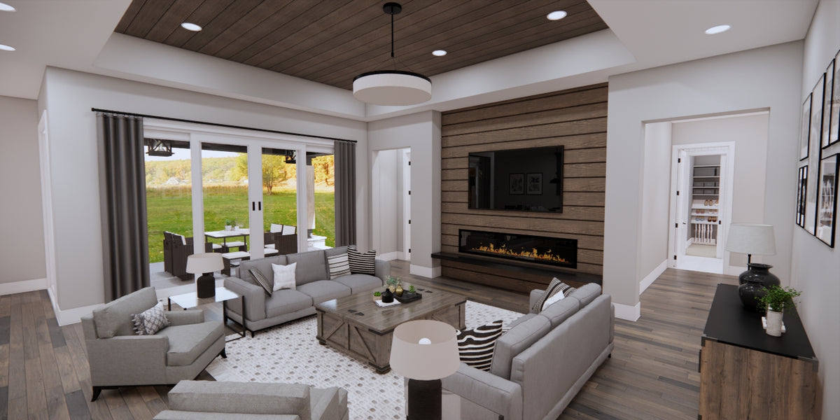 Winfield House Plan - Living Space