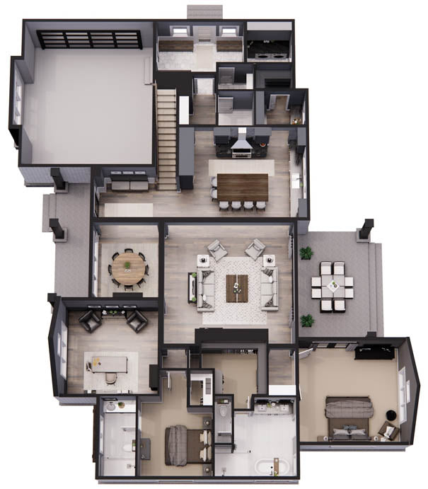 LaBeaux House Plan - Topview