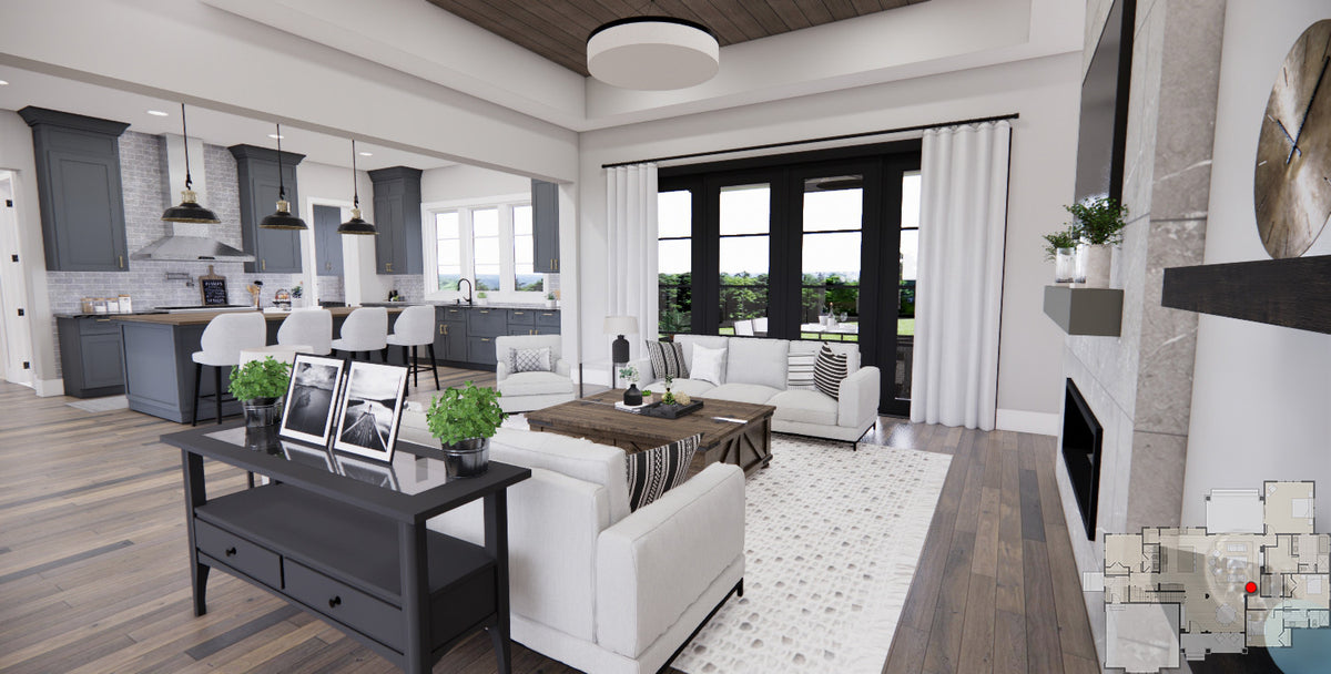 D7367-A Lafayette House Living, Eating Bar and Kitchen