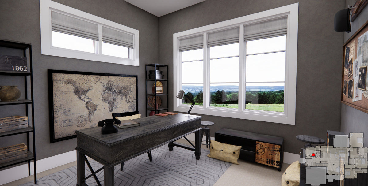 D7367-A Lafayette House Study/Office