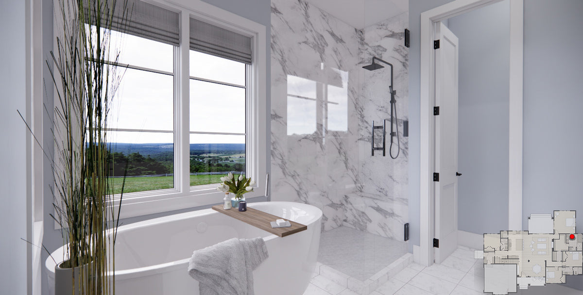 D7367-A Lafayette House Master Bath