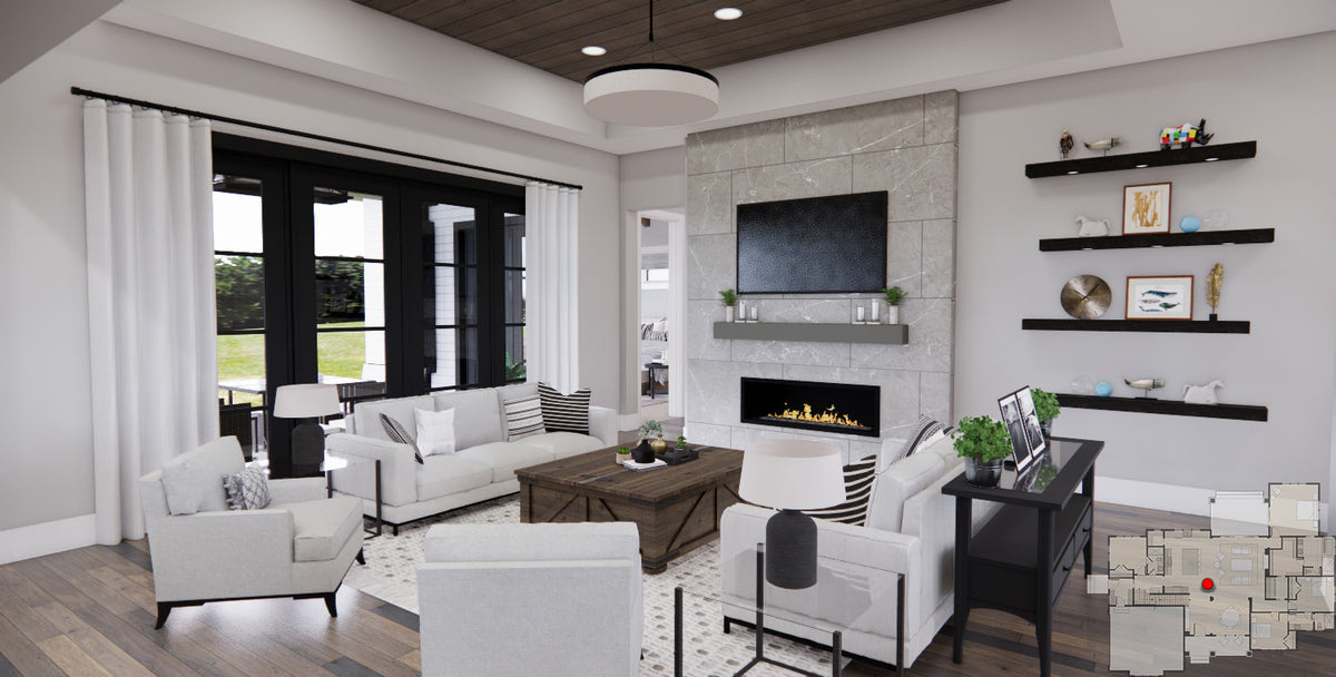 D7367-A Lafayette House Great Room