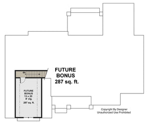 D7367-A Lafayette House Bonus Room Floor Plan 3-4 Beds 3 Baths