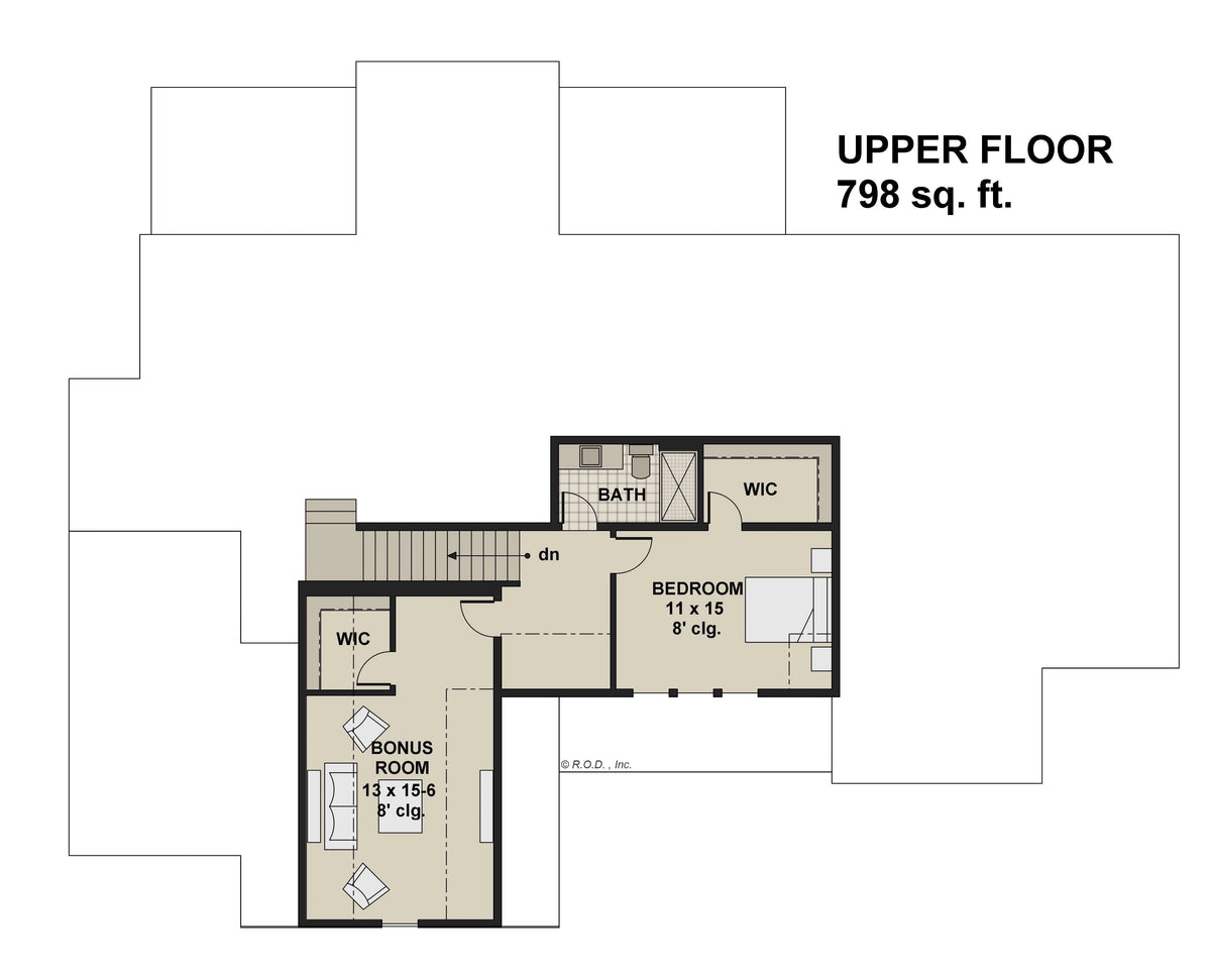 West Wood House Plan - Archival Designs House Plans, floor plan