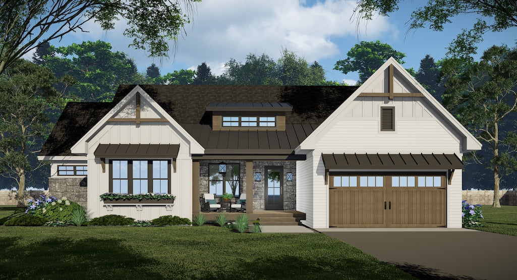 Falcon Ranch House Plan Front View