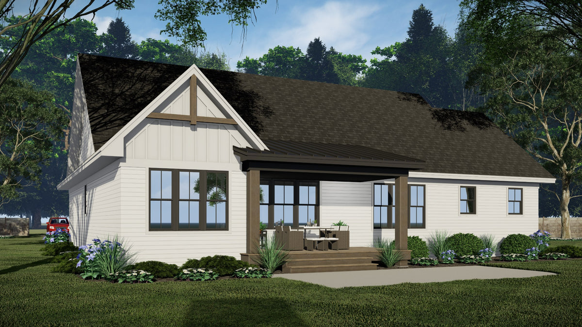 Falcon Ranch House Plan Front side