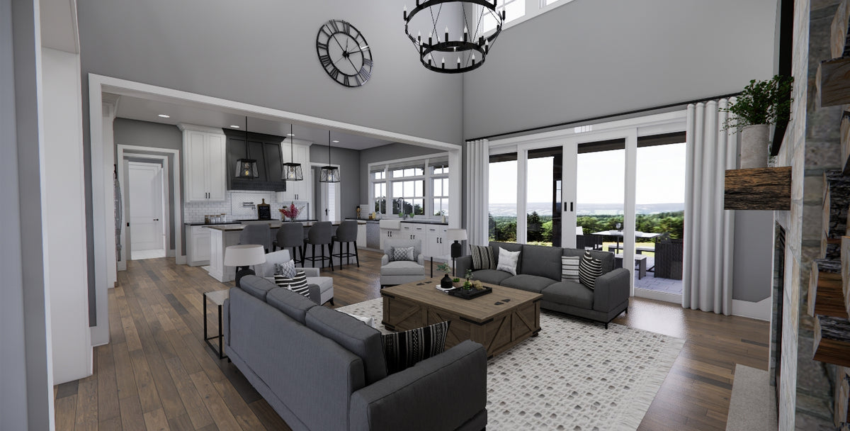 D7373-A Waterstone House Great Room