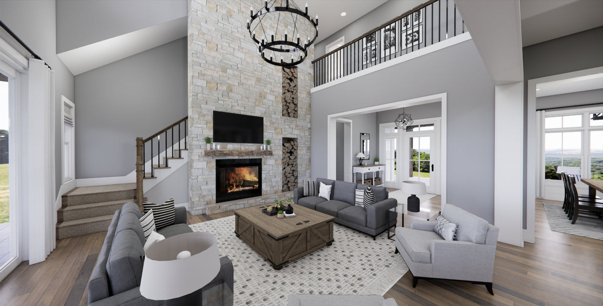 D7373-A Waterstone House Great Room