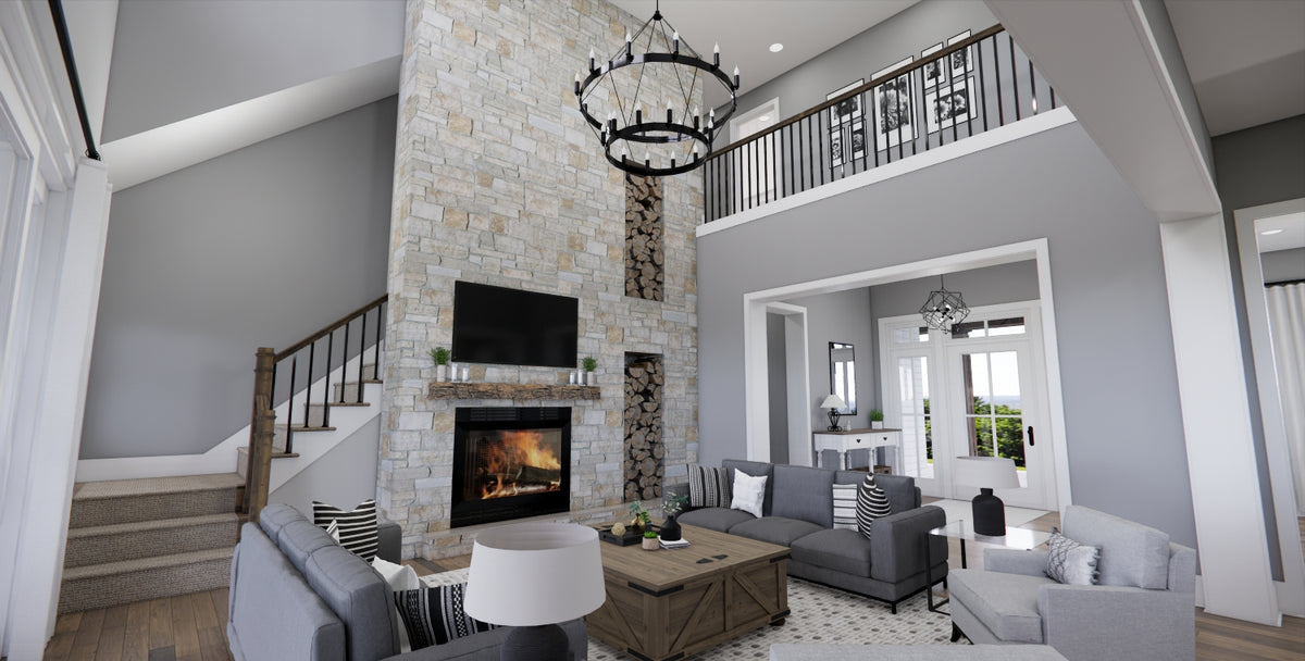 D7373-A Waterstone House Great Room