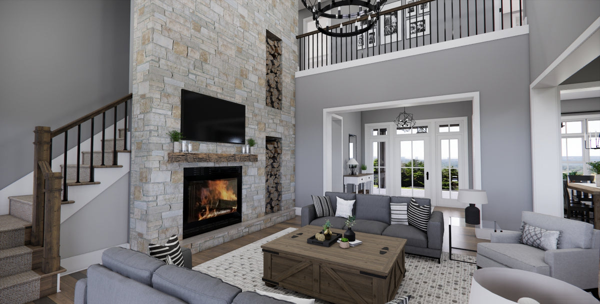 D7373-A Waterstone House Great Room