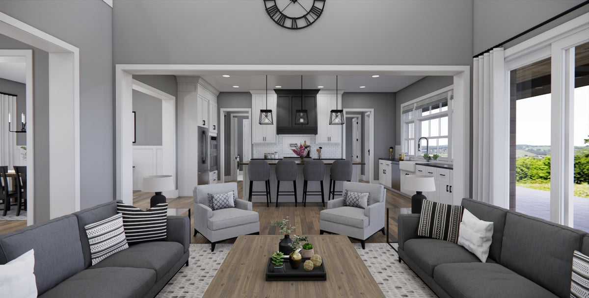 D7373-A Waterstone House Great Room