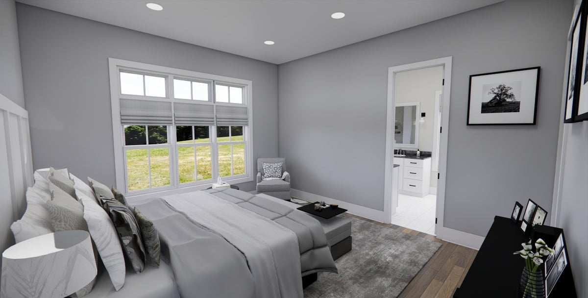 D7373-A Waterstone House Master Bedroom