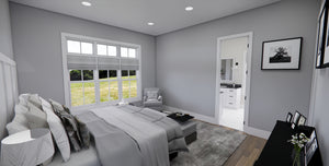 D7373-A Waterstone House Master Bedroom