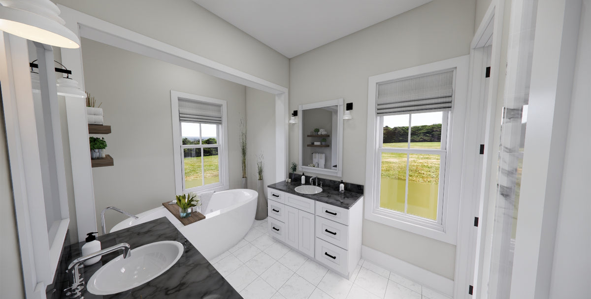 D7373-A Waterstone House Master Bathroom