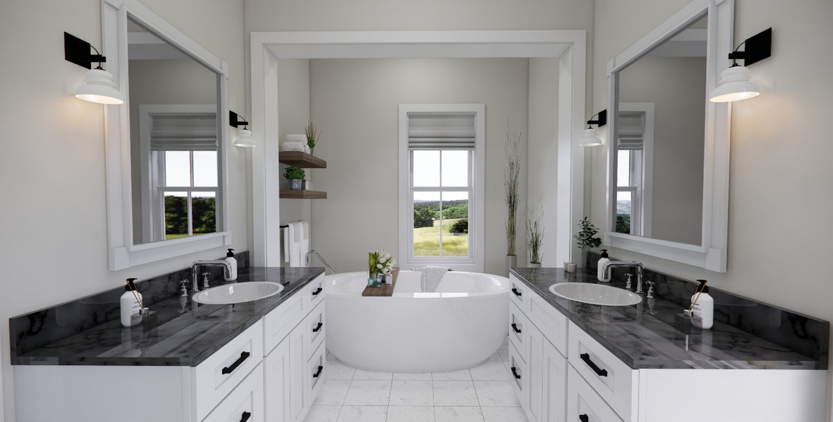 D7373-A Waterstone House Master Bathroom