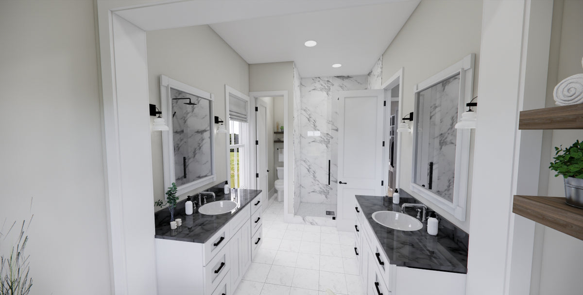 D7373-A Waterstone House Master Bathroom