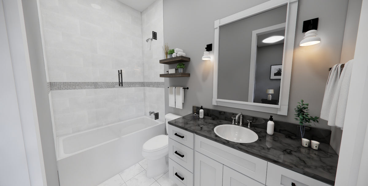 D7373-A Waterstone House Guest Bedroom Bath