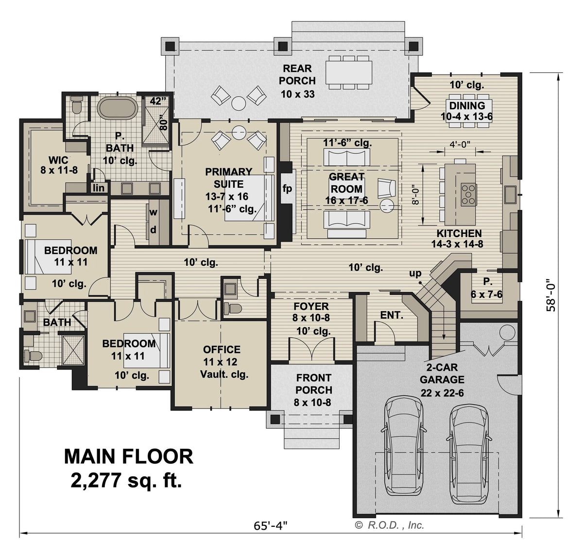 West Haven House Plan - Archival Designs House Plans, floor plan