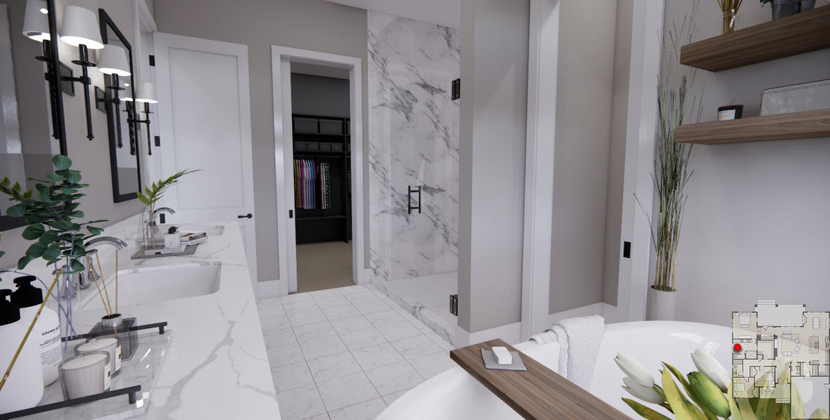 Alpine Grove House Plan - Bathroom