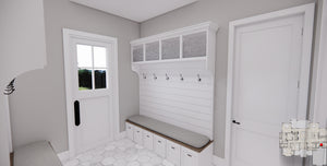 D7371-A Wood Haven House Mud Room