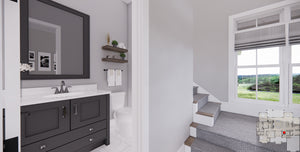 D7371-A Wood Haven House Powder Room