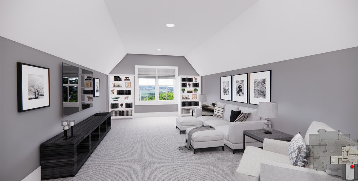 Meadow Ridge House Plan - Living room 