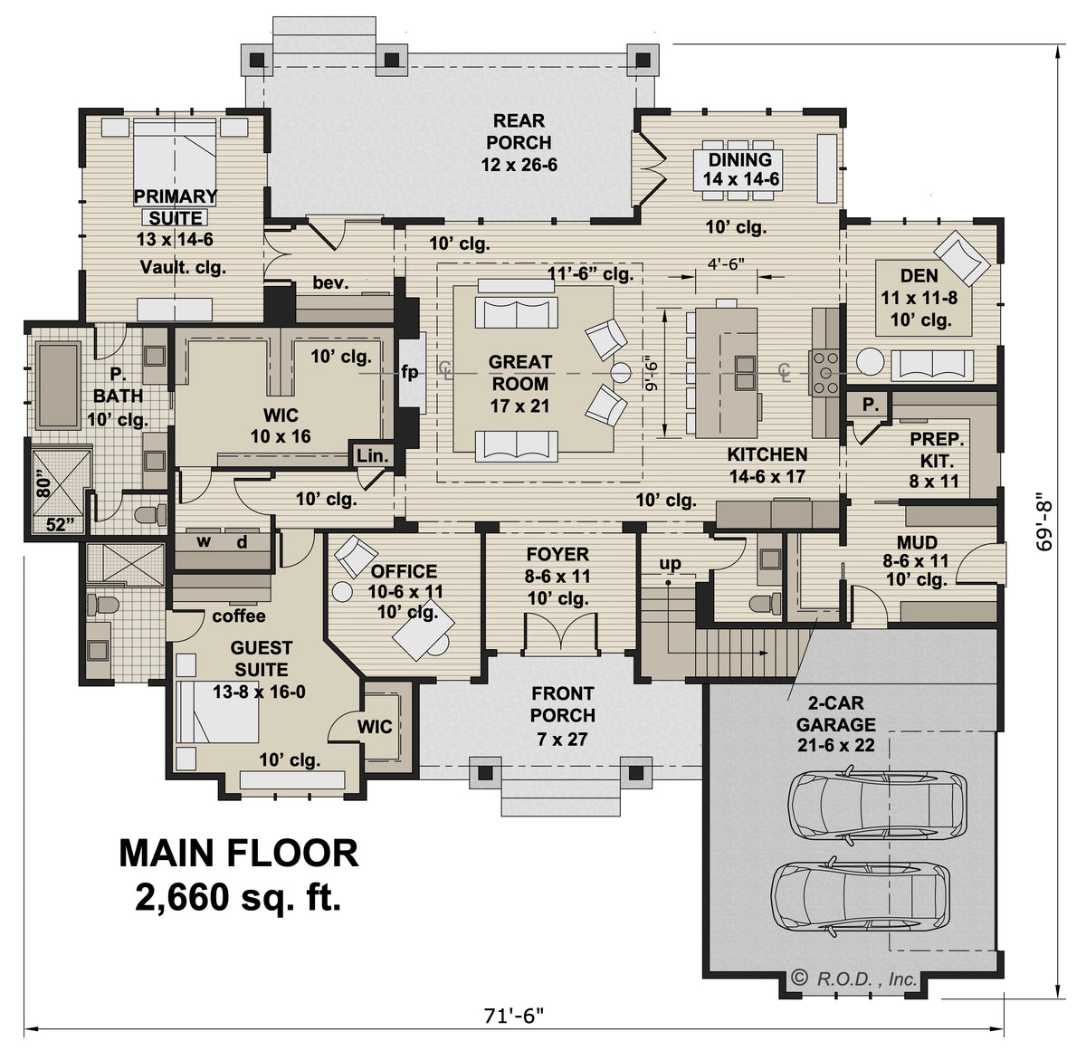 Meadow Ridge House - Main Floor Plan