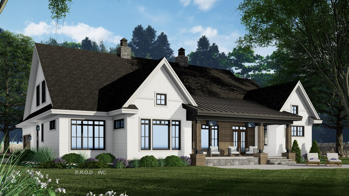 Meadow Ridge House Plan - Rear 1