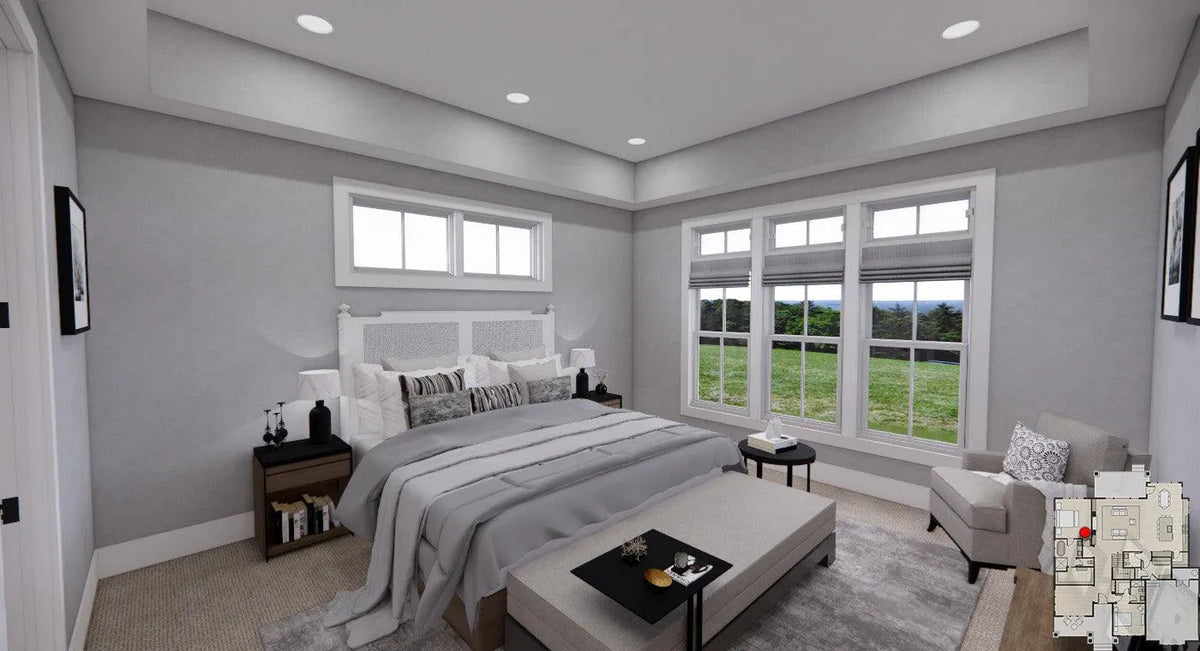 Cedar Heights House Plan-Bed Room